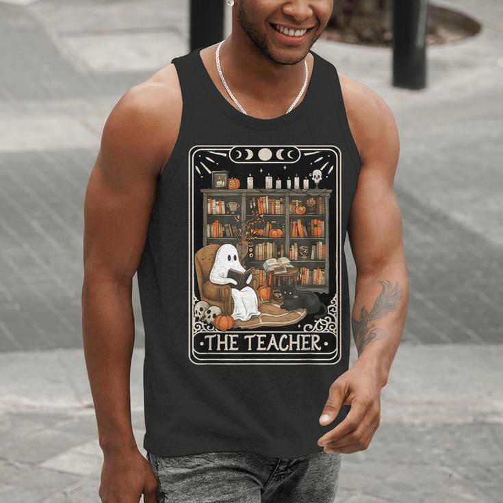 The Teacher Ghost Book Reading Books Lover Halloween Men Tank Top, funny gift The Teacher Ghost Book Reading Books Lover Halloween Men Tank Top, funny gift