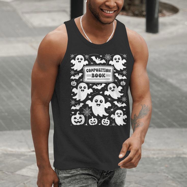 Teacher Halloween Composition Notebook Costume Halloween Men Tank Top, funny gift Teacher Halloween Composition Notebook Costume Halloween Men Tank Top, funny gift