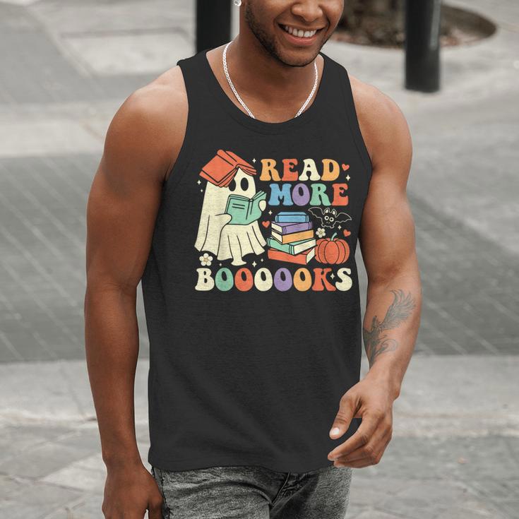 Teacher Halloween Cute Booooks Ghost Read More Books Men Tank Top, funny gift Teacher Halloween Cute Booooks Ghost Read More Books Men Tank Top, funny gift