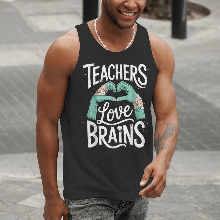 Teacher Halloween Shirt Women Men Teachers Love Brains Men Tank Top, funny gift Teacher Halloween Shirt Women Men Teachers Love Brains Men Tank Top, funny gift