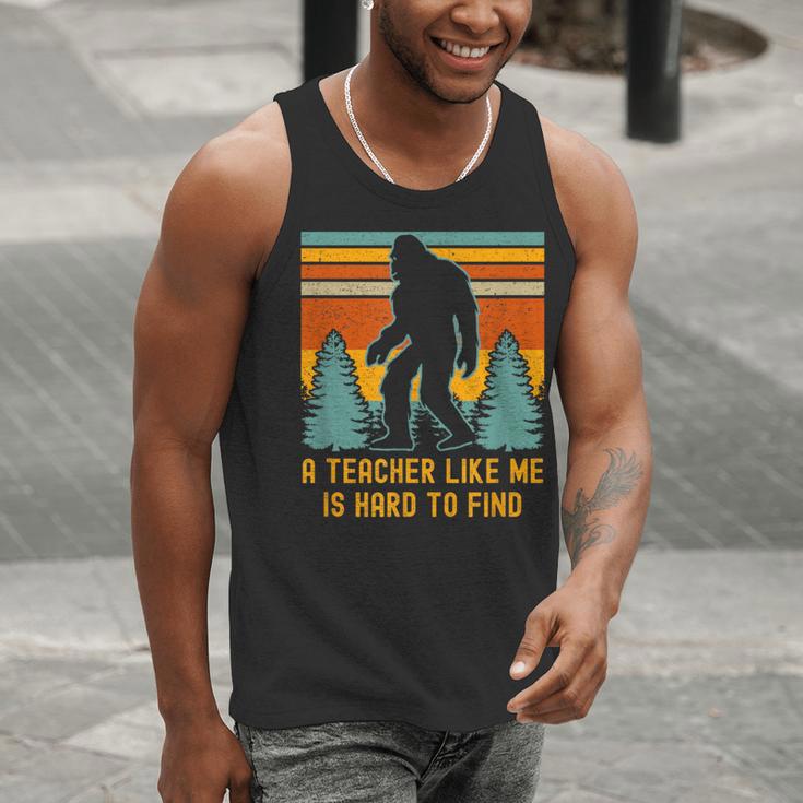 A Teacher Like Me Is Hard To Find Bigfoot Teacher Men Tank Top, funny gift