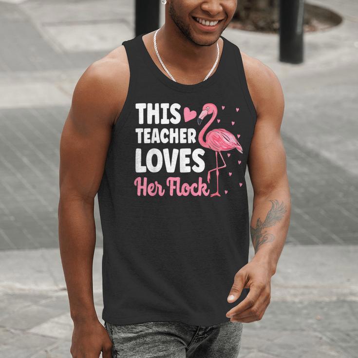 This Teacher Loves Her Flock Teaching Flamingo Girl Men Tank Top, funny gift This Teacher Loves Her Flock Teaching Flamingo Girl Men Tank Top, funny gift