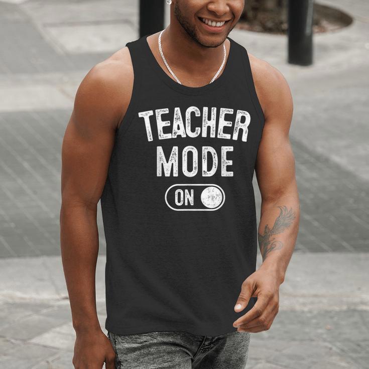 Teacher Mode On School Education Educator Men Tank Top, funny gift Teacher Mode On School Education Educator Men Tank Top, funny gift