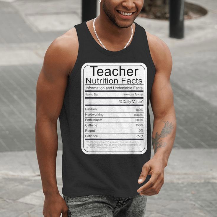 Teacher Nutrition Facts Teachers Nutritional Fact Men Tank Top, funny gift Teacher Nutrition Facts Teachers Nutritional Fact Men Tank Top, funny gift
