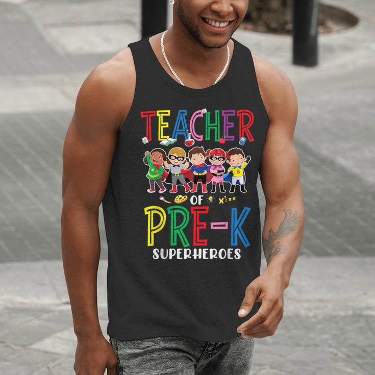 Teacher Of Pre K Superheroes Teacher New School Year Men Women Men Tank Top, funny gift Teacher Of Pre K Superheroes Teacher New School Year Men Women Men Tank Top, funny gift