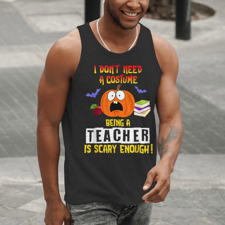 Being a Teacher Is Scary Enough Halloween Men Tank Top, funny gift Being a Teacher Is Scary Enough Halloween Men Tank Top, funny gift