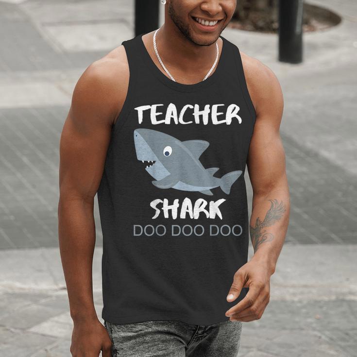 Teacher Shark Shirt Christmas Idea For Him Her Men Tank Top, funny gift