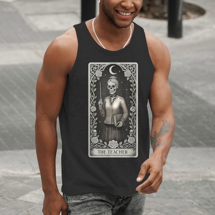 The Teacher Skeleton Tarot Card Men Tank Top, funny gift The Teacher Skeleton Tarot Card Men Tank Top, funny gift