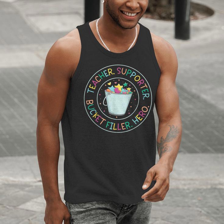 Teacher Supporter Bucket Filler Hero Men Tank Top, funny gift Teacher Supporter Bucket Filler Hero Men Tank Top, funny gift