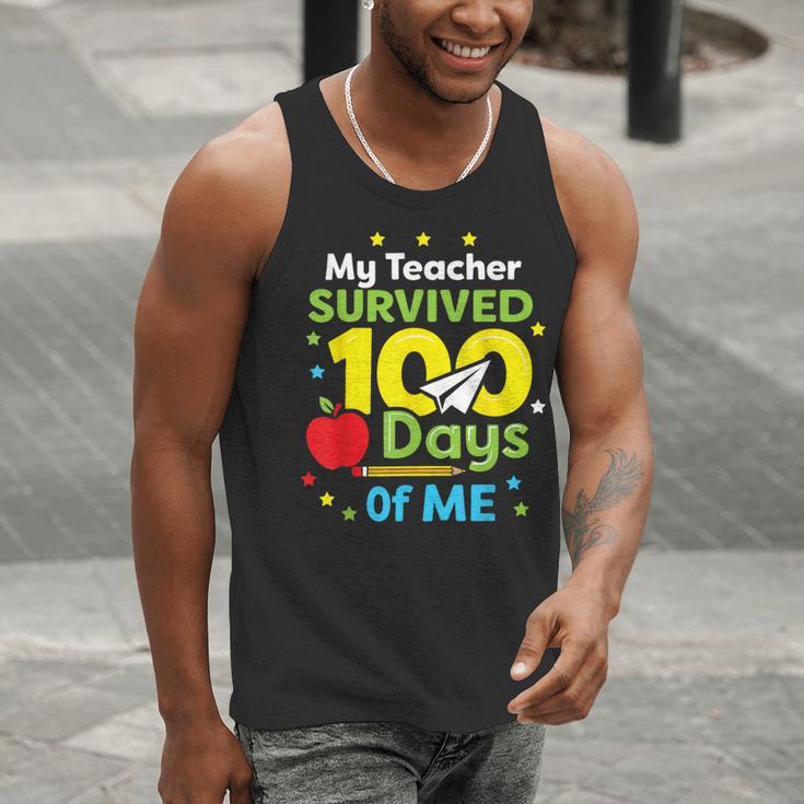 My Teacher Survived 100 Days Of Me Men Tank Top, funny gift