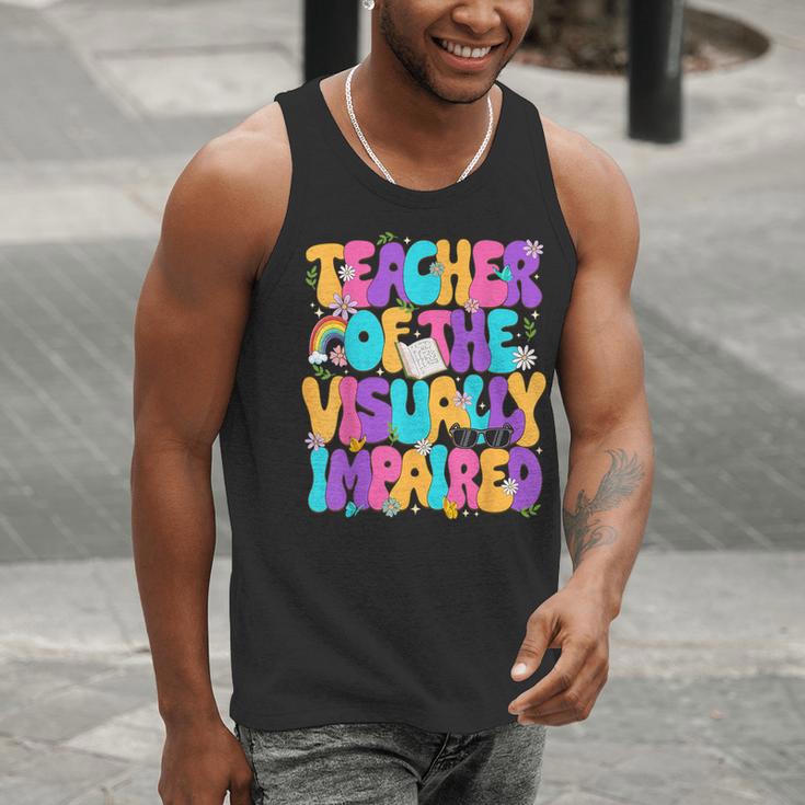 Teacher Of The Visually Impaired Blindness Awareness Men Tank Top, funny gift Teacher Of The Visually Impaired Blindness Awareness Men Tank Top, funny gift