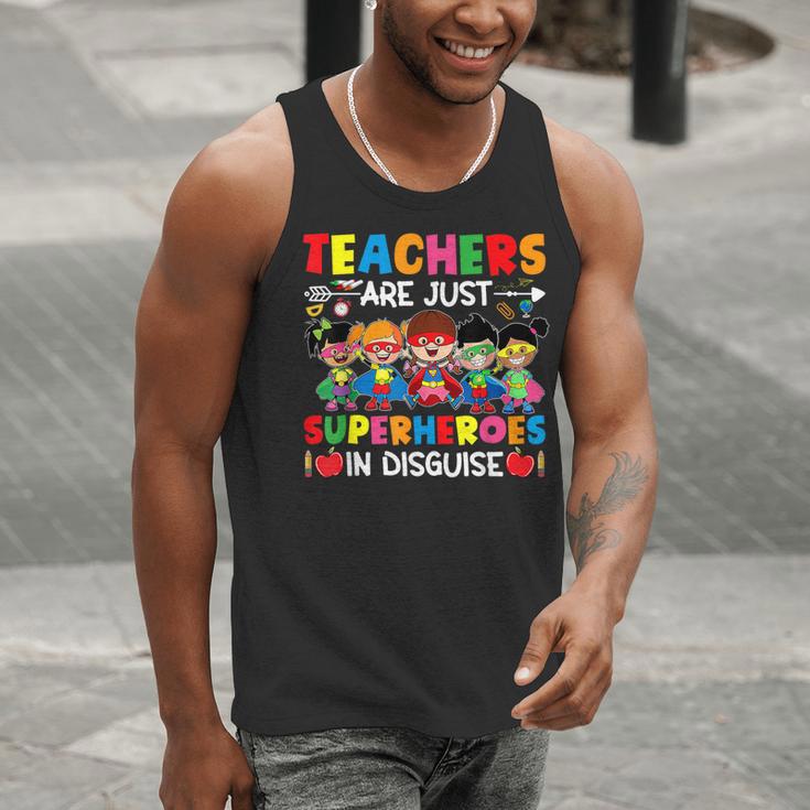 Teachers Are Just Superheroes In Disguise Back To School Men Tank Top, funny gift
