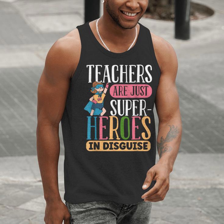 Teachers Are Just Superheroes In Disguise Back To School Men Tank Top, funny gift Teachers Are Just Superheroes In Disguise Back To School Men Tank Top, funny gift