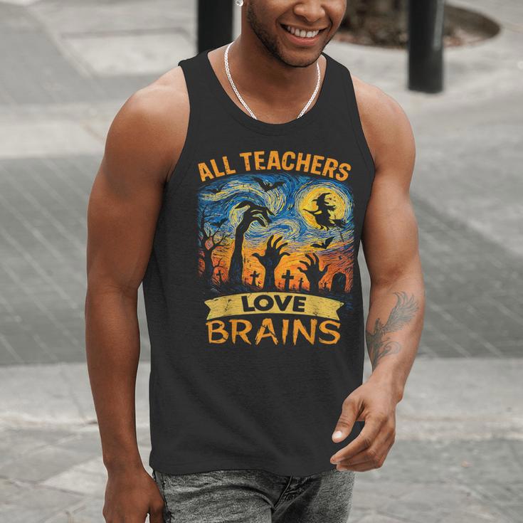 All Teachers Love Brains Shirt Teacher Halloween Tee Men Tank Top, funny gift All Teachers Love Brains Shirt Teacher Halloween Tee Men Tank Top, funny gift