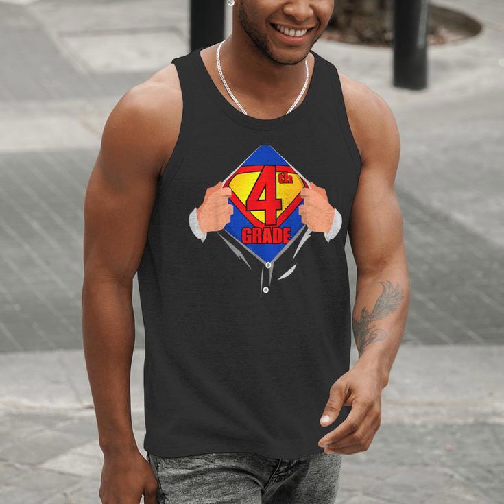 Teachers Are Superheroes 4th Grade Super Teacher Staff Men Women Men Tank Top, Super Teacher Tank Tops, 4th Grade Teacher Tank Tops, funny gift