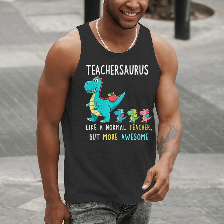 Teachersaurus Like A Normal Teacher But More Awesome Men Tank Top, funny gift Teachersaurus Like A Normal Teacher But More Awesome Men Tank Top, funny gift
