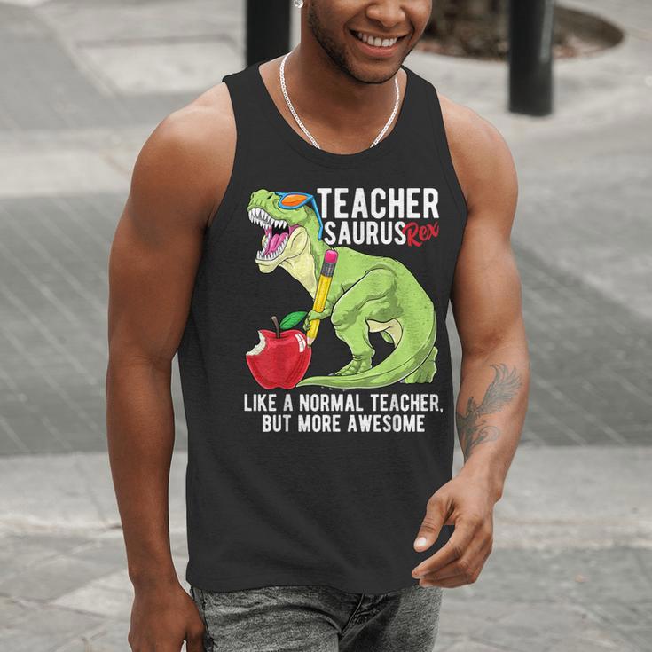 Teachersaurus Rex Dinosaur Like A Normal Teacher Saurus Men Tank Top, funny gift Teachersaurus Rex Dinosaur Like A Normal Teacher Saurus Men Tank Top, funny gift