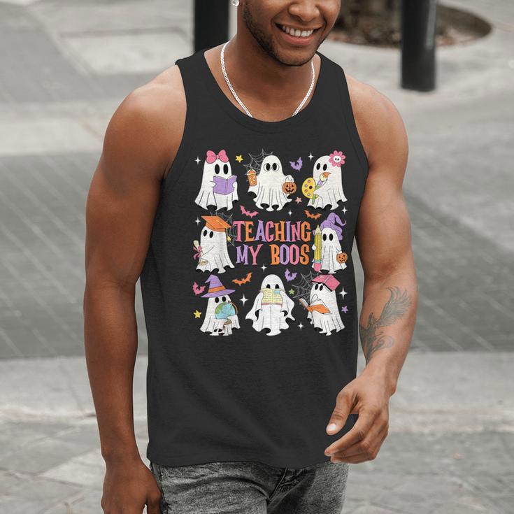 Teaching My Boos Teacher Cute Ghost Groovy Teacher Halloween Men Tank Top, Groovy Teacher Tank Tops, funny gift Teaching My Boos Teacher Cute Ghost Groovy Teacher Halloween Men Tank Top, Groovy Teacher Tank Tops, funny gift
