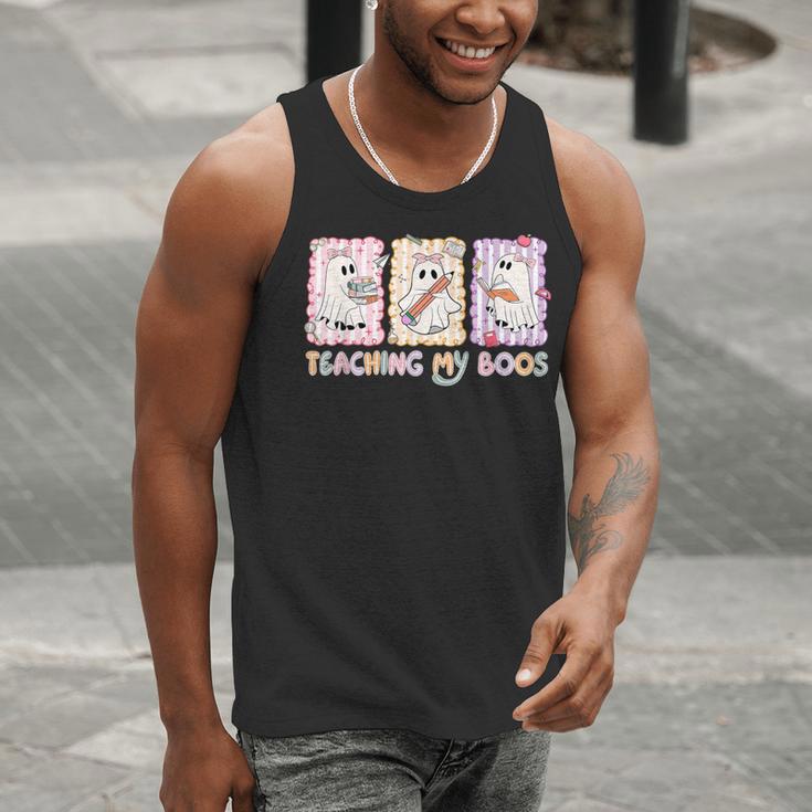 Teaching Is My Boos Teacher Ghost Halloween Women Girls Men Tank Top, funny gift