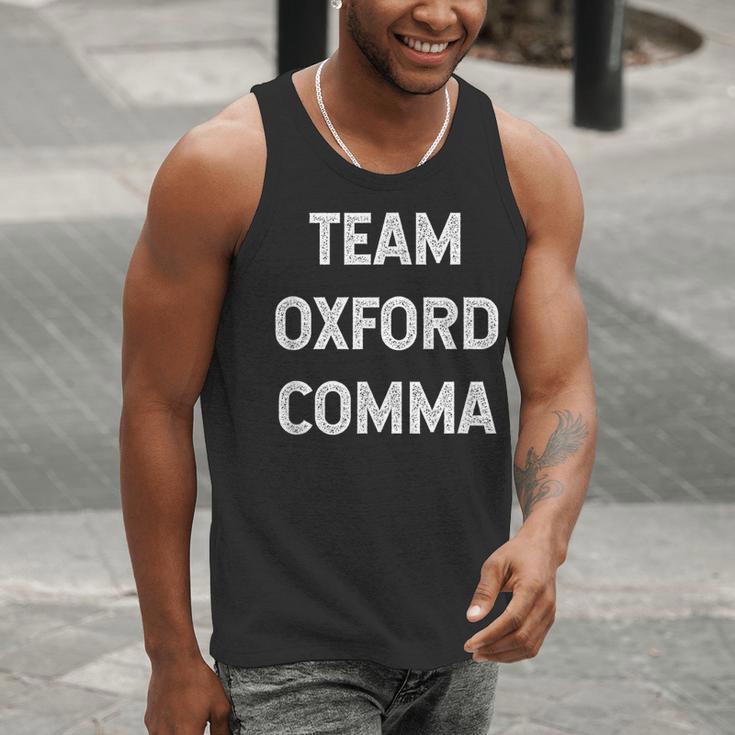 Team Oxford Comma English Majors And Teachers For Men Women Girls Kids Men Tank Top, English Teacher Tank Tops, funny gift