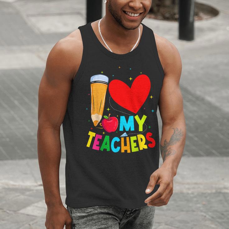 Teens Graduation I Heart My Teachers I Love My Teachers Men Tank Top, funny gift