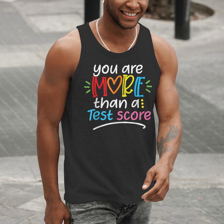 Test Day Teacher Shirt You Are More Than a Test Score Women Men Tank Top, funny gift