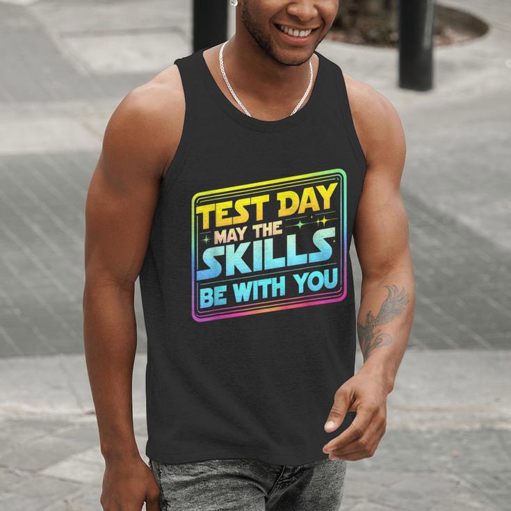 Testing Day Test Day May The Skills Be With You Teacher Men Tank Top, funny gift Testing Day Test Day May The Skills Be With You Teacher Men Tank Top, funny gift
