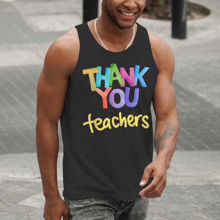 Thank You Teacher Appreciation Graduation Men Women Girls Kids Men Tank Top, funny gift