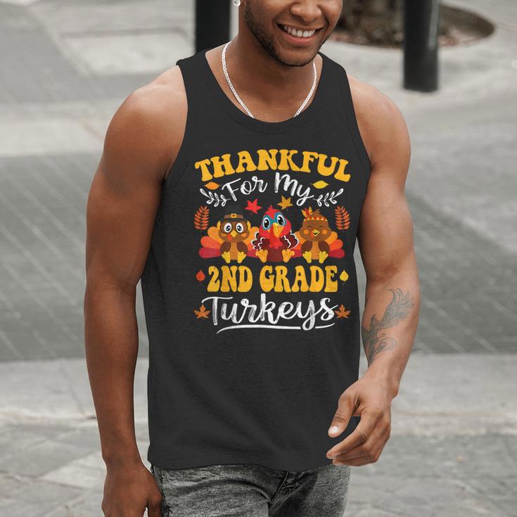 Thankful For My 2nd Grade Turkeys Thanksgiving Teacher Fall Men Tank Top, 2nd Grade Teacher Tank Tops, funny gift Thankful For My 2nd Grade Turkeys Thanksgiving Teacher Fall Men Tank Top, 2nd Grade Teacher Tank Tops, funny gift