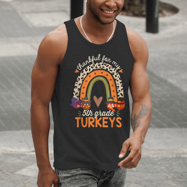Thankful For My 5th Grade Turkeys Thanksgiving Teacher Men Tank Top, funny gift Thankful For My 5th Grade Turkeys Thanksgiving Teacher Men Tank Top, funny gift