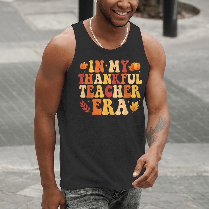 In My Thankful Teacher Era Autumn Thanksgiving Fall Season Men Tank Top, funny gift In My Thankful Teacher Era Autumn Thanksgiving Fall Season Men Tank Top, funny gift