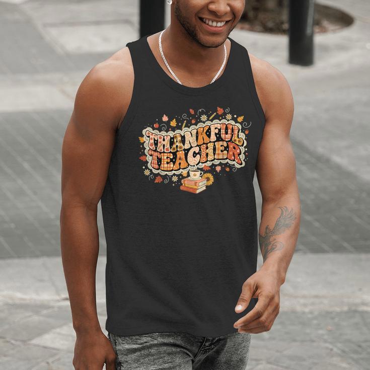 Thankful Teacher Shirts For Women Teach Thanksgiving Teacher Men Tank Top, funny gift