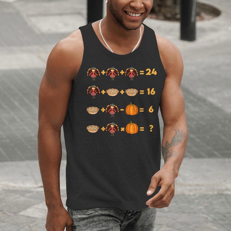 Thanksgiving Order Of Operations Turkey Quiz Math Teacher Men Tank Top, funny gift