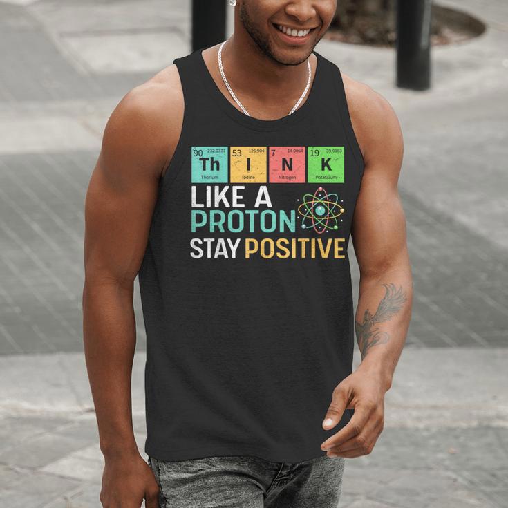 Think Like A Proton Stay Positive Science Teacher Men Tank Top, Science Teacher Tank Tops, funny gift Think Like A Proton Stay Positive Science Teacher Men Tank Top, Science Teacher Tank Tops, funny gift