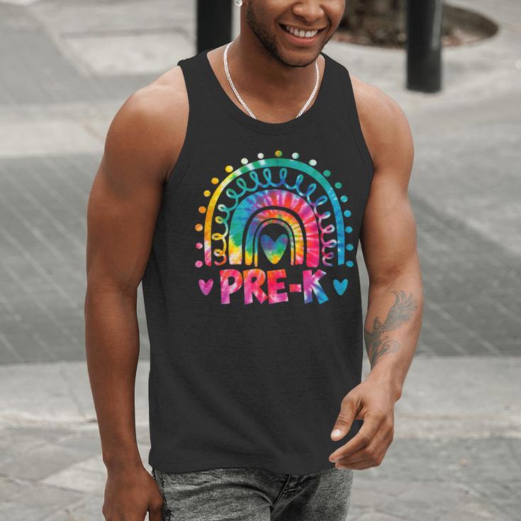 Tie Dye Prek Teacher Rainbow Preschool Back To School Girl Men Tank Top, funny gift