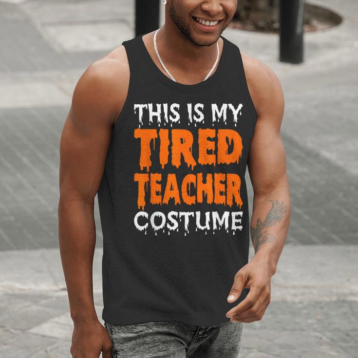 This Is My Tired Teacher Costume Quick Easy Lazy Halloween For Men Women Men Tank Top, funny gift