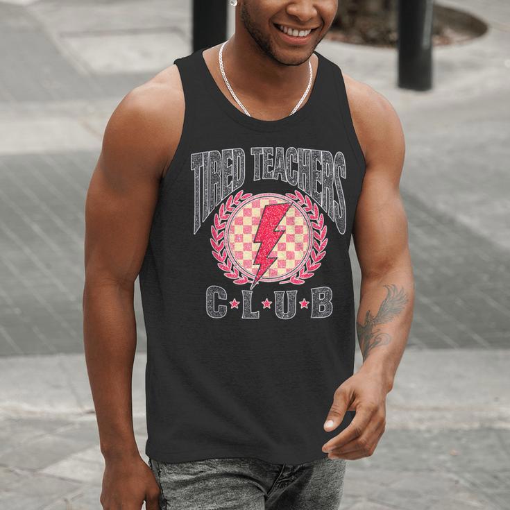 Tired Teachers Club Study Lover School Apparel Men Tank Top, funny gift Tired Teachers Club Study Lover School Apparel Men Tank Top, funny gift