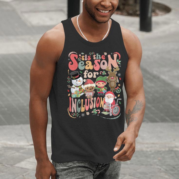 Tis The Season For Inclusion Christmas Sped Teacher Men Tank Top, funny gift