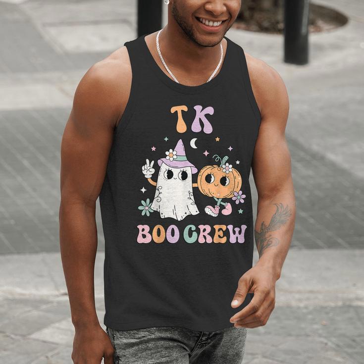 TK Boo Crew Retro Groovy Halloween Floral Ghost TK Teacher Men Women Kids Men Tank Top, Groovy Teacher Tank Tops, funny gift TK Boo Crew Retro Groovy Halloween Floral Ghost TK Teacher Men Women Kids Men Tank Top, Groovy Teacher Tank Tops, funny gift
