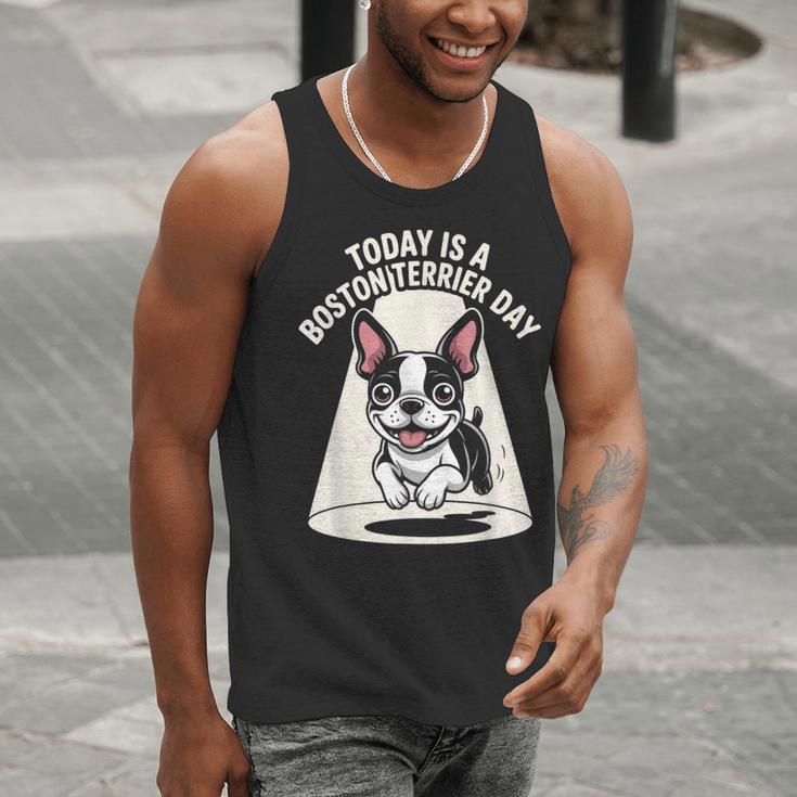 Today Is A Boston Terrier Day Cute Dog Lover Cartoon Men Tank Top, funny gift