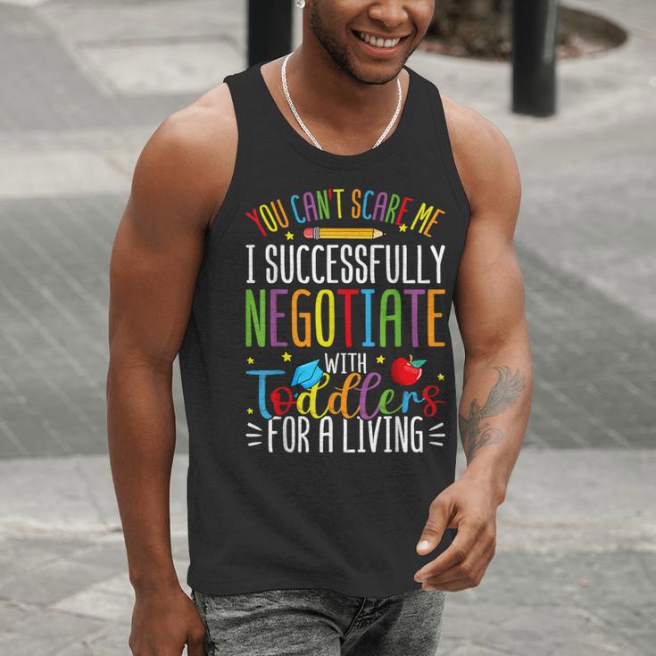 Toddler Negotiator Preschool Teacher Humor Babysitters Men Tank Top, funny gift Toddler Negotiator Preschool Teacher Humor Babysitters Men Tank Top, funny gift