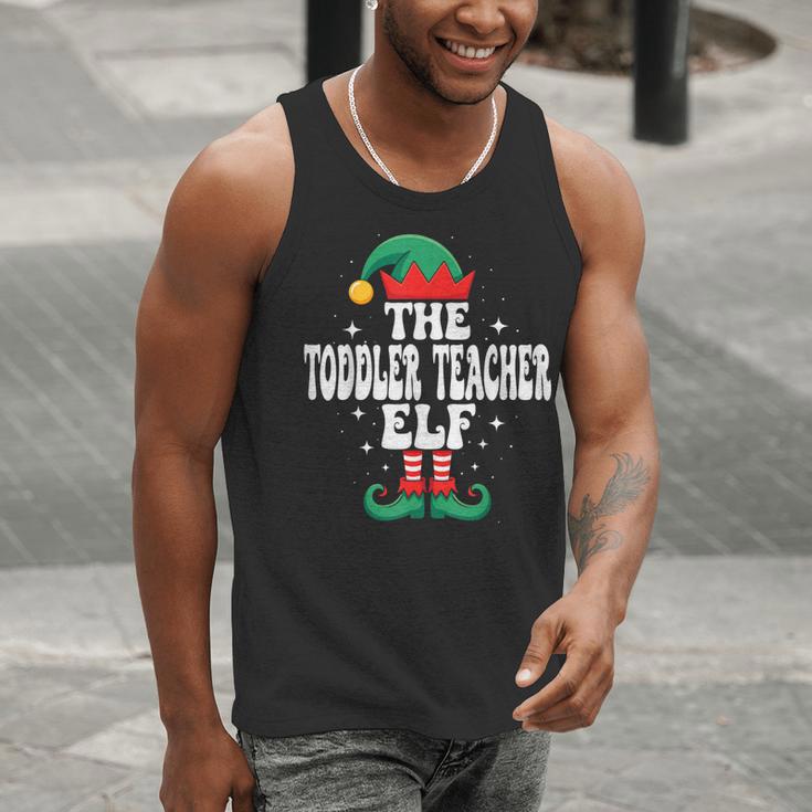 The Toddler Teacher Elf Christmas Matching Family Men Tank Top, funny gift