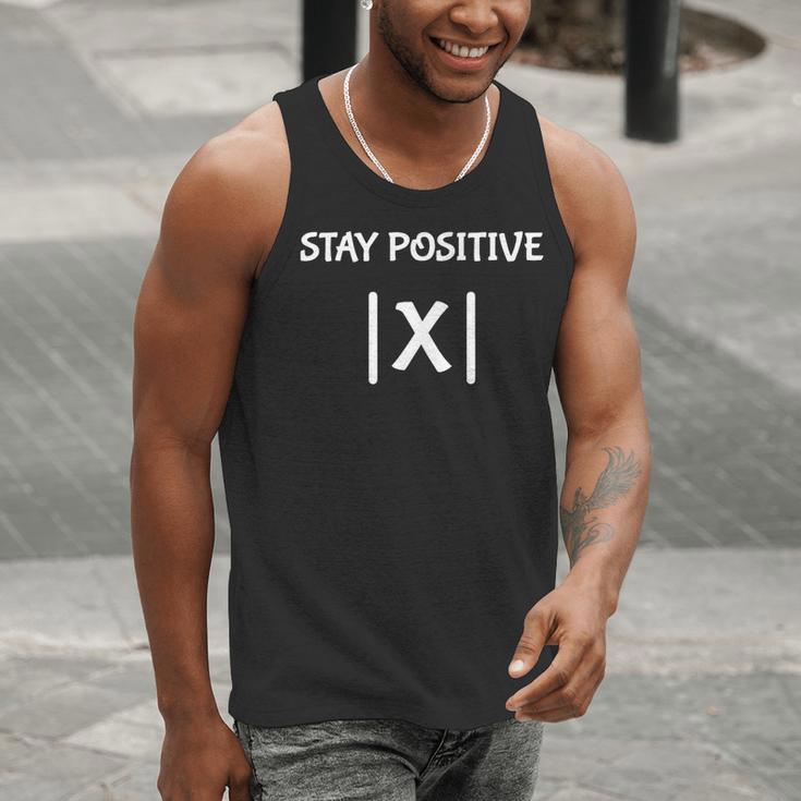 Top Math Teacher Joke Men Women Fun Stay Positive Men Tank Top, funny gift