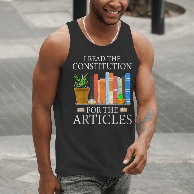 History Teacher I Read The Constitution For The Articles For Men Women Men Tank Top, History Teacher Tank Tops, funny gift