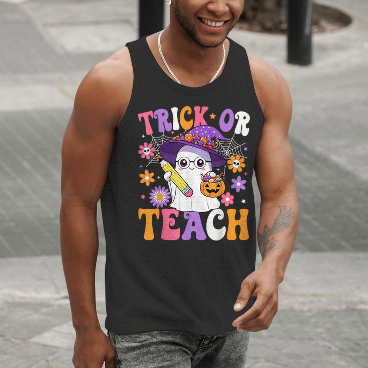 Trick Or Teach Teacher Ghost Teaching Fun Halloween Teacher Men Tank Top, funny gift Trick Or Teach Teacher Ghost Teaching Fun Halloween Teacher Men Tank Top, funny gift