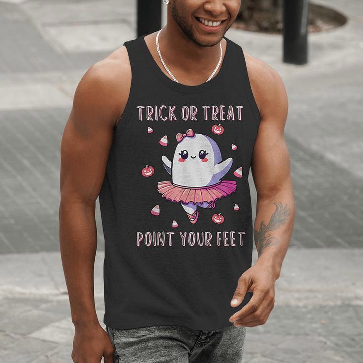 Trick Or Treat Point Your Feet Halloween Ghost Dance Teacher Men Tank Top, funny gift
