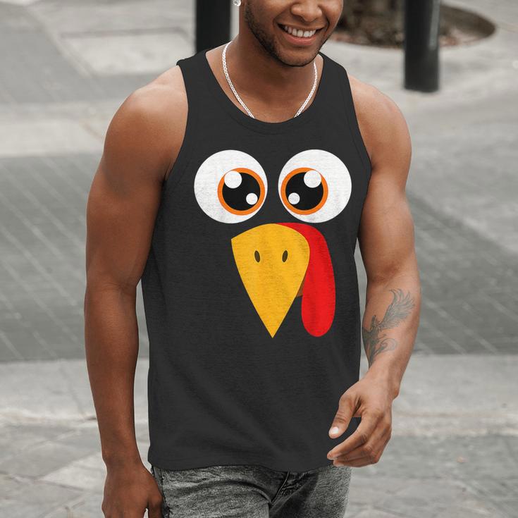 Turkey Face Halloween Costume Thanksgiving Teacher Nurse Men Tank Top, funny gift