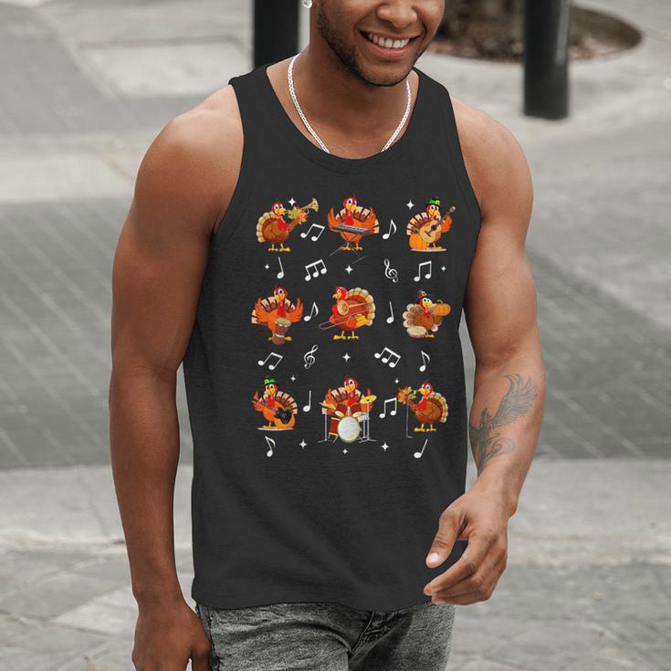 Turkey Squad Music Note Music Teacher Thanksgiving Men Tank Top, funny gift Turkey Squad Music Note Music Teacher Thanksgiving Men Tank Top, funny gift
