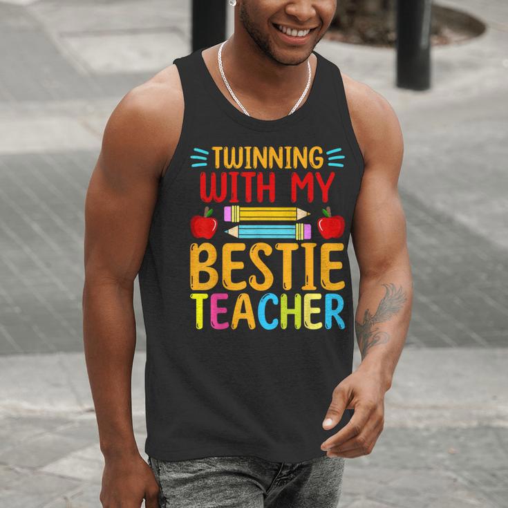 Twinning With My Bestie Teacher Boy Spirit Week Twin Day Men Tank Top, funny gift