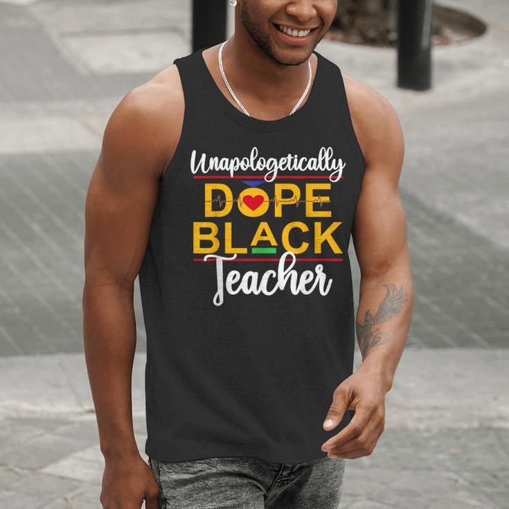 Unapologetic Dope Teacher African American Melanin Men Tank Top, funny gift